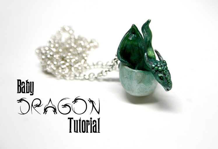 Baby Dragon Egg Polymer Clay Pendant Tutorial | Fantasy Jewellery.Jewelry DIY