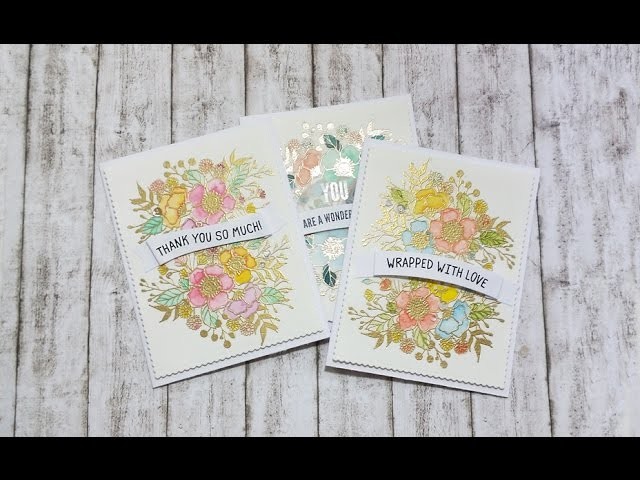 DIY Banners Set of Watercolor Cards ft Botanical Bunch WPlus9
