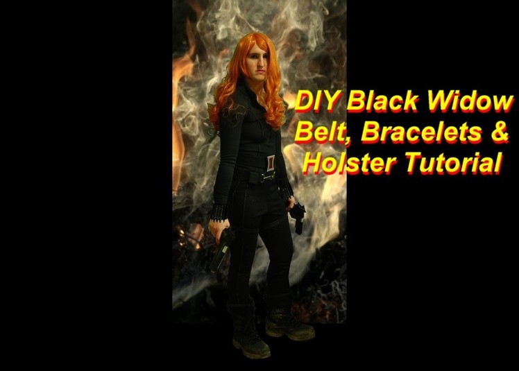 DIY Black Widow Costume Part 2: belt, holster, bracelets, gloves
