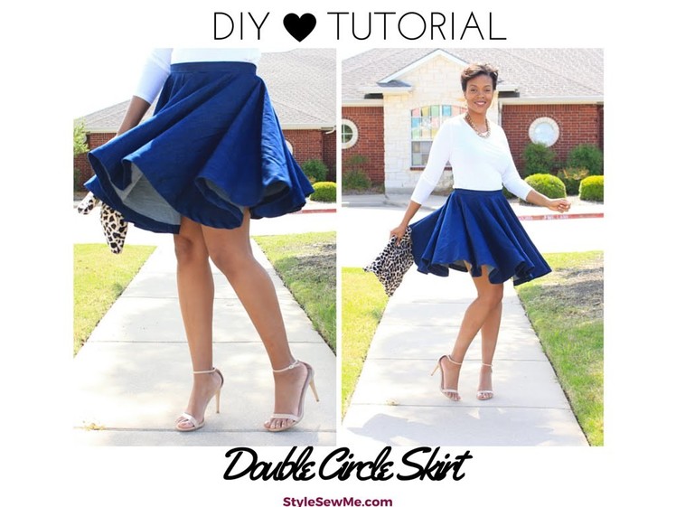 DIY Double Circle Skirt Tutorial - No Math Needed!