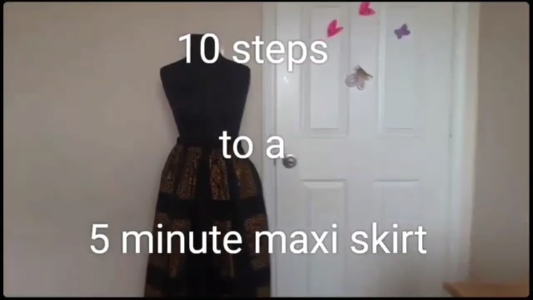 DIY: Easy 5 minutes maxi skirt