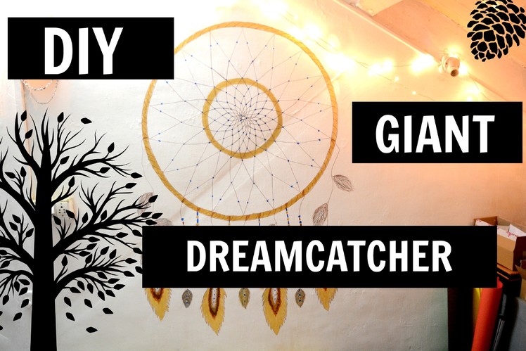 DIY GIANT DREAM CATCHER | SUMMER PROJECT | WALL PAINTING | LivingLifeDiyStyle