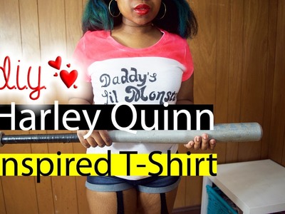 DIY Harley Quinn Inspired T-shirt
