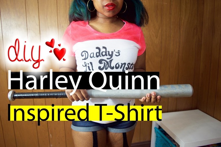 DIY Harley Quinn Inspired T-shirt