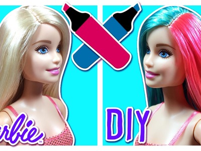 DIY – How to Color Barbie Doll Hair – Barbie Hair Care Tutorial – Making Kids Toys