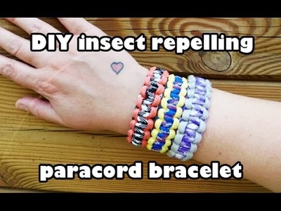 DIY insect repelling paracord bracelet