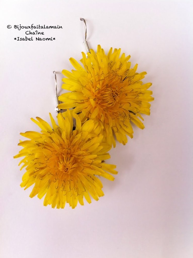DIY Nespresso: How to make dandelion earrings with real dandelions