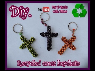 Diy Recycled Cross Keychain Diy & Crafts with Mirna