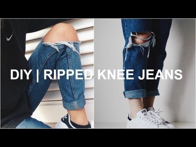 DIY, Ripped Knee Jeans