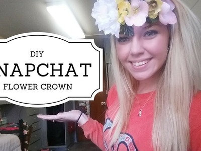 DIY Snapchat Flower Crown