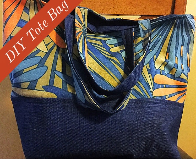 DIY Tutorial | How To Sew A Lined Tote Bag For Beginners