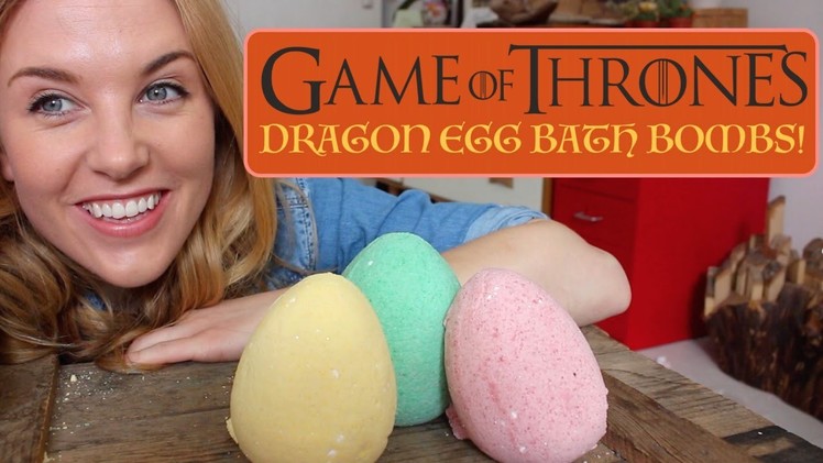 GAME OF THRONES DRAGON EGG BATH BOMB DIY (with Suprise Hidden Dragons!)