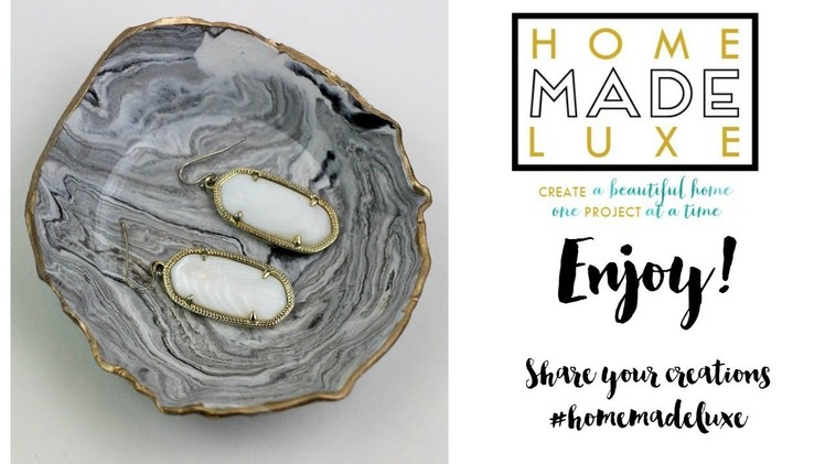 Home Made Luxe DIY Marbled Ring Dish Tutorial