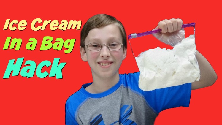 Homemade Ice Cream In A Bag Hack - Quick & Easy DIY Recipe | CollinTV