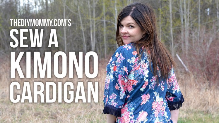 How to sew a DIY kimono cardigan with a fringe