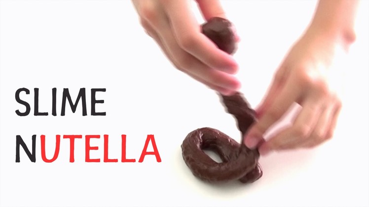 NUTELLA SLIME - How to make edible Chocolate Play Doh DIY