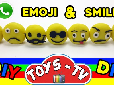 Play Doh How To Emoji Smiley Face DIY Play Doh Toys Tv