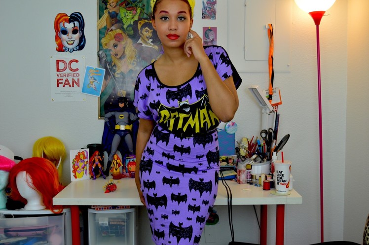 Batman nightshirt to retro pencil dress D.I.Y!