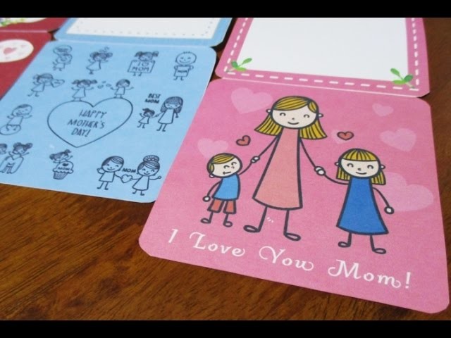 DIY : #131 Mother's Day Card Using TEMPLATE ♥