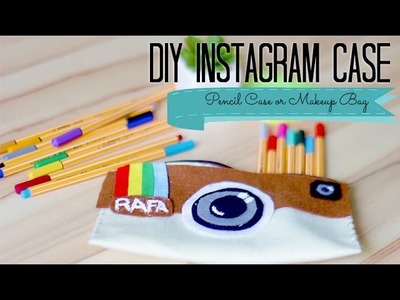DIY Crafts: Instagram Pencil Case and.or MakeUp Bag | Back To School Supplies | RafaDIYLifeStyle