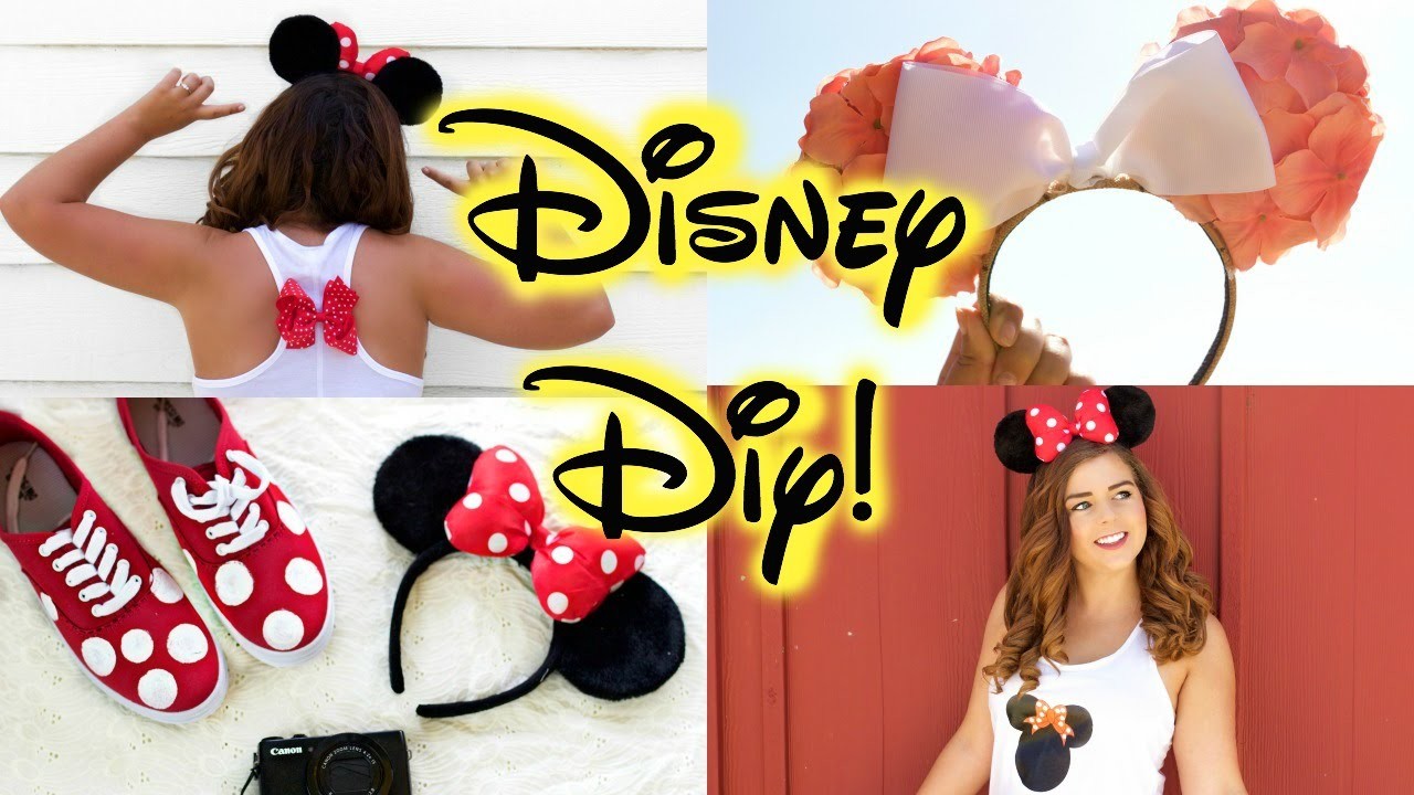 DIY Disney Clothes! Cheap & Easy Pinterest Inspired! || Ears, Shirts & Shoes!