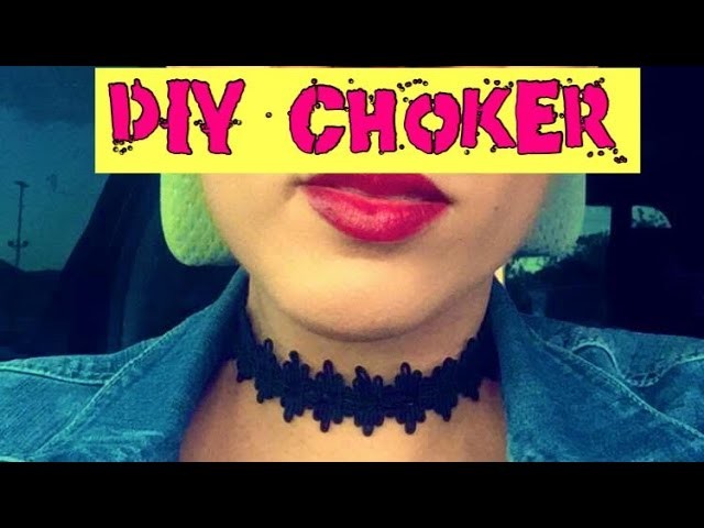 DIY easy choker necklace