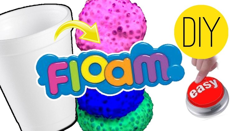 DIY | Floam - HOW TO MAKE A FOAM SLIME TOY!!!