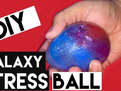 DIY | Galaxy Stress Ball - HOW TO MAKE A STRESS BALL GALAXY. NEBULA!!!