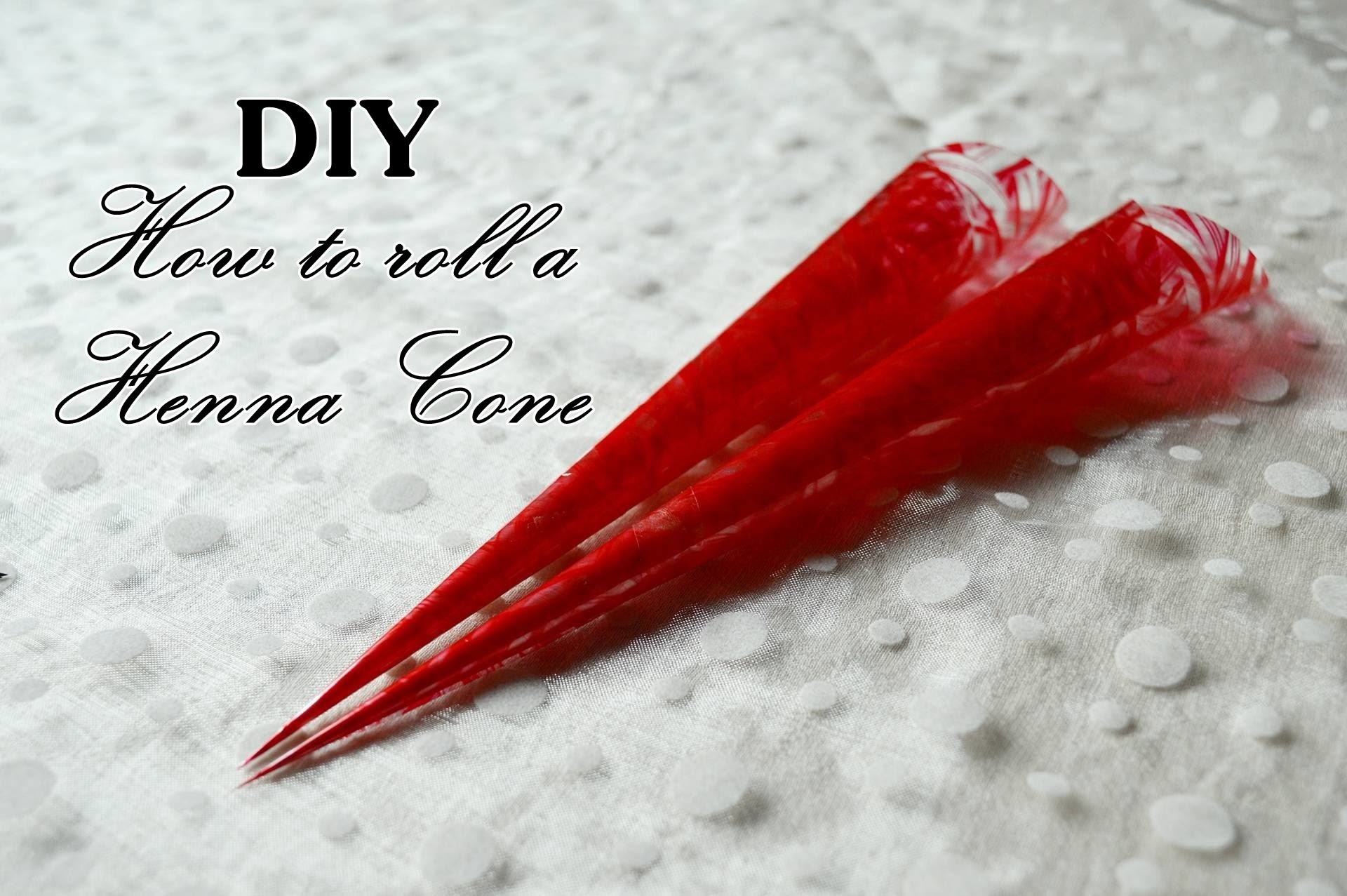 DIY How to Make a Henna Cone Samia Hasanat