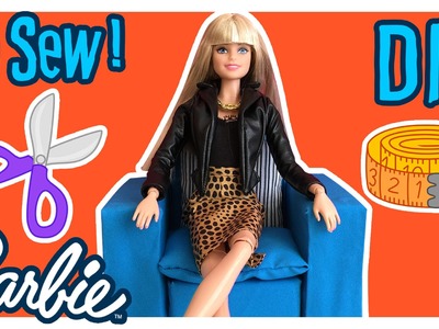 DIY - How to Make Barbie Doll Sofa No Sew! - Barbie Furniture Tutorial - Making Kids Toys