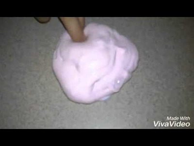 DIY HOW TO MAKE SLIME WITH HOME SNOW 