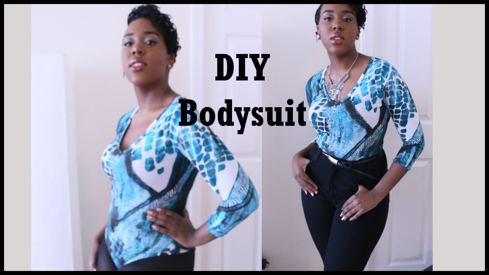 DIY. How to: V Neck bodysuit full or thong option