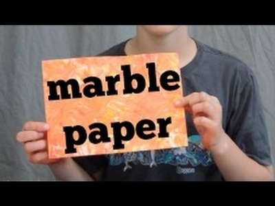 DIY Marble Paper!