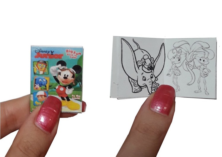 DIY Miniature ☺Drawings Book☺ for Dollhouse TUTORIAL - Crafts
