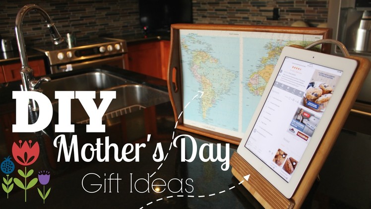DIY Mother's Day Gifts - Tray & iPad.Recipe Book Stand