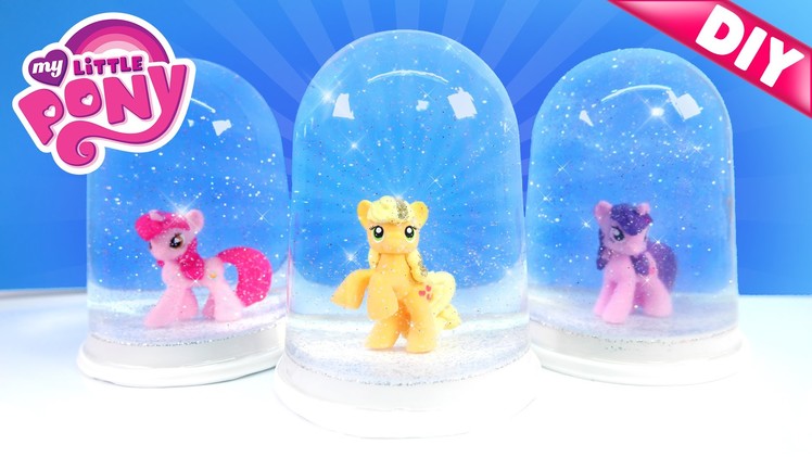 DIY My Little Pony GLITTER GLOBES! My Little Pony Snow Domes - MonsterKids