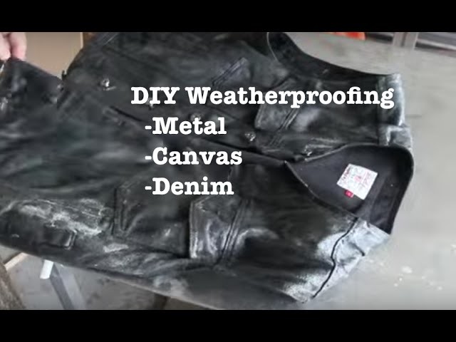 DIY old school weatherproofing for canvas and metal