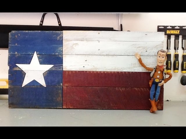 DIY  pallet wood Texas Flag rustic decor