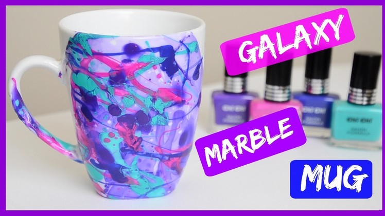 DIY Water Marble Galaxy Mug (Dishwasher Safe) | Ali Coultas