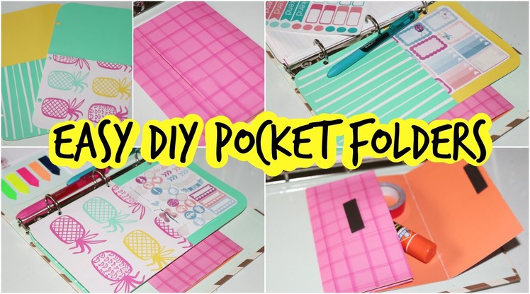 Easy DIY Planner Pocket Folder