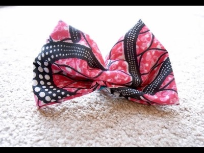 HOW TO D.I.Y ANKARA FABRIC BOWS | SIMPLE & EASY TO FOLLOW