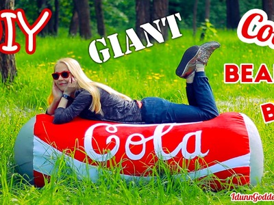 How To Make A Giant Cola Can Bean Bag Chair – DIY Super Giant Coca-Cola Bean Bag Couch