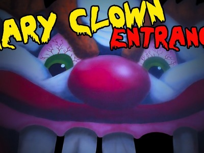 How to Make a Scary Clown Entrance, DIY Fun House Creepy Clown Door Facade