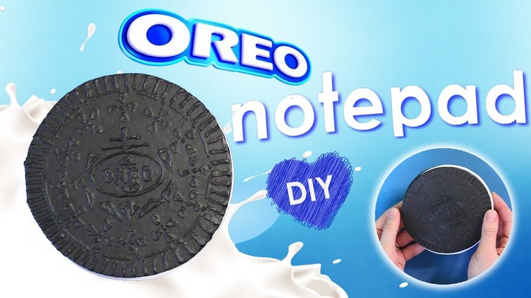 How to make Oreo Notepad - DIY Chocolate sandwich cookies notebook tutorial