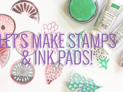 Let's make stamps and ink pads! DIY ink pads using old make-up supplies