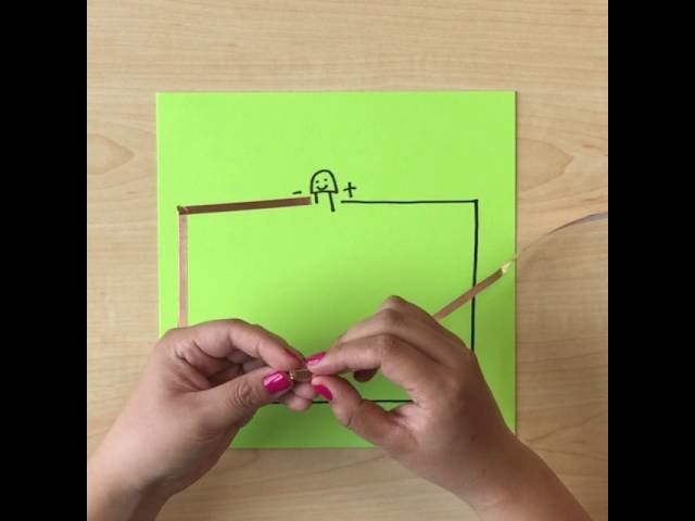 60 Seconds DIY Paper Circuit Tutorial