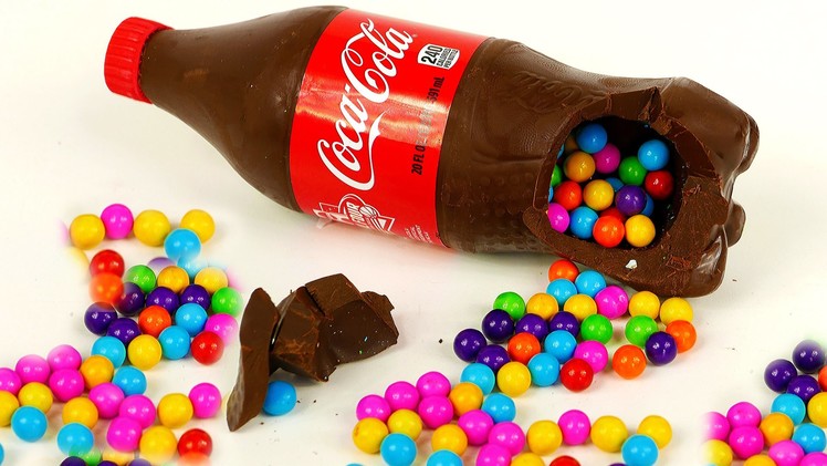 Chocolate Coca Cola Bottle Filled with Candy DIY How to Make