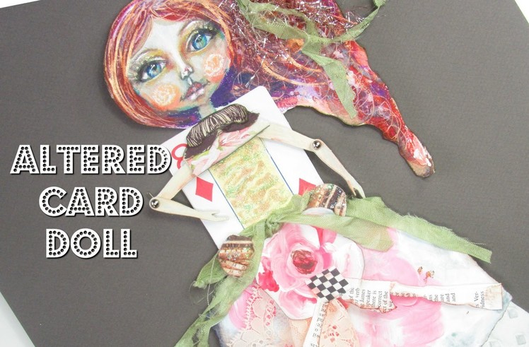 DIY Art Paper Doll Merida | Mixed Media Brave Art - #LoveSummerArt