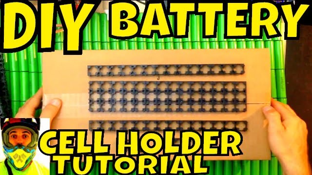 DIY Battery: tutorial how to put 18650 cell holder together - Lithium batteries spacer separator