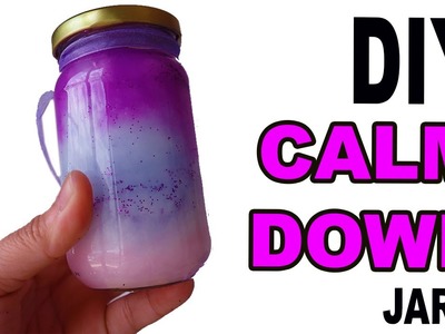 DIY Calm Down Jar Sensory Nebula in a Bottle by Bum Bum Surprise Toys